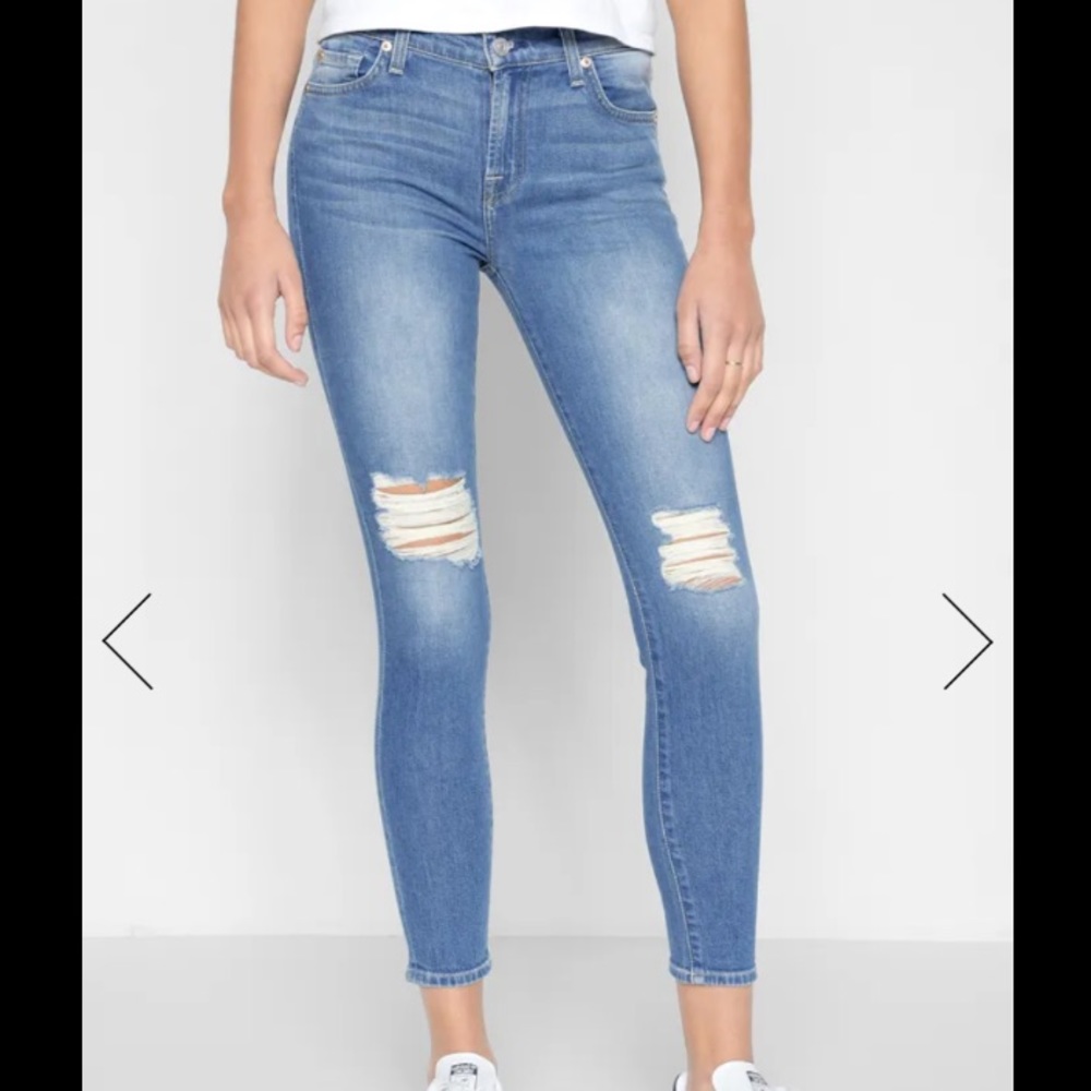 7 For All Mankind High Waist Ankle Jeans Size 29